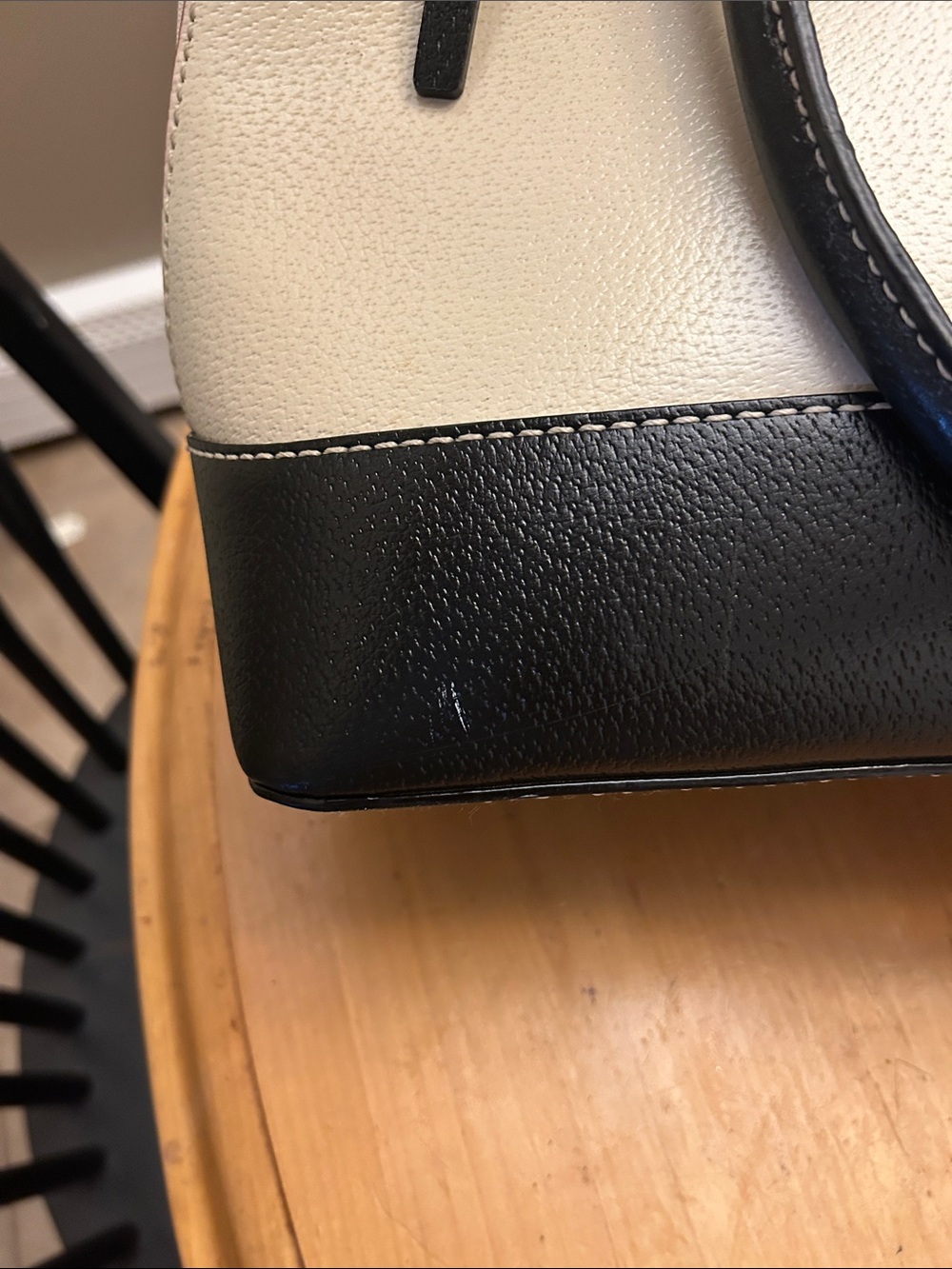 Kate Spade Cream and Black Dome Satchel - Picture 7 of 8